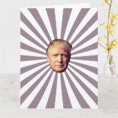 TRUMP GAGNANT UNE GRANDE CARTE D'ANNIVERSAIRE (Fleur jaune)