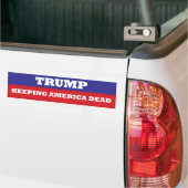 TRUMP Garder un autocollant de pare-chocs mort en  (Sur camion)