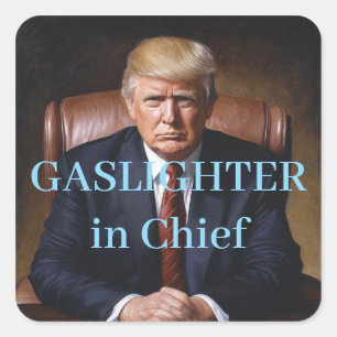 Trump Gasaangrijper in Chief Vierkante Sticker