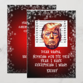 Trump gearresteerde dromen komen uit Kerstmis Feestdagenkaart (Voorkant / Achterkant)