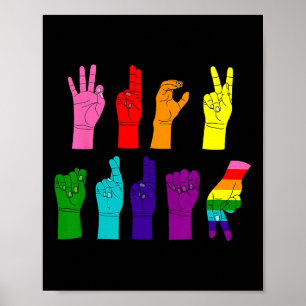 Trump Gebarentaal Subtiele Anti Trump Lgbtq Poster