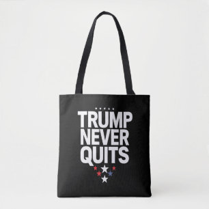 Trump Geeft Nooit Op Patriottische Stem Trump 2024 Draagtas