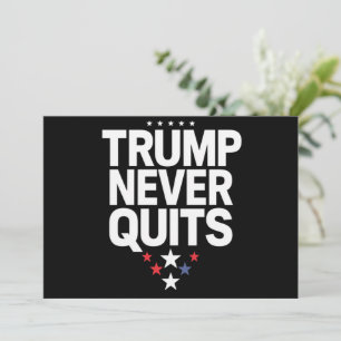 Trump Geeft Nooit Op Patriottische Stem Trump 2024 Kaart