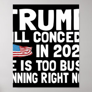 Trump geeft pas in 2025 toe dat hij te druk is om poster