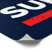 Trump geeft zich nooit over poster (Hoek)