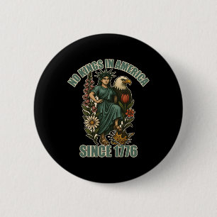 Trump Geen Koning In Amerika Sinds 1776 Anti Ijs S Ronde Button 5,7 Cm