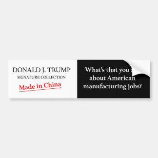 Trump gemaakt in de china bumper sticker