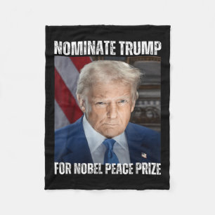 Trump genomineerd voor Nobelprijs voor de Vrede Fleece Deken