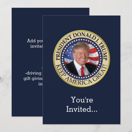 Trump Geschenken 2025 President Donald Trump Ameri Kaart (Voorkant / Achterkant)