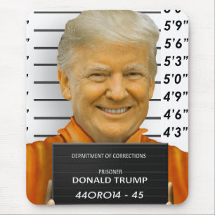 Trump Gevangenis Mugshot Moron 45 Muismat