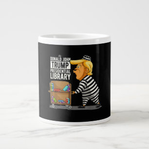 Trump gevangenis presidentiële bibliotheek extra grote beker
