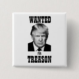 Trump Gewenst Poster Treinde Vierkante Button 5,1 Cm