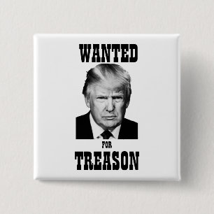 Trump Gewenst Poster Treinde Vierkante Button 5,1 Cm