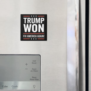 Trump Gewonnen MAGA Trump Winnaar 2024 Repareer Am Magneet