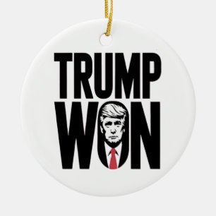 Trump Gewonnen Trump Vance Verkiezing President To Keramisch Ornament