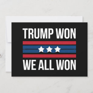 Trump Gewonnen We Hebben Allen Gewonnen 2024 USA V Kaart