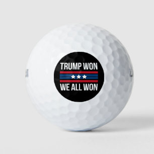 Trump Gewonnen We Hebben Allen Gewonnen 2024 Vlag  Golfballen