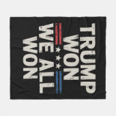 Trump Gewonnen Wij Hebben Allen Gewonnen President Fleece Deken (Voorkant (Horizontaal))