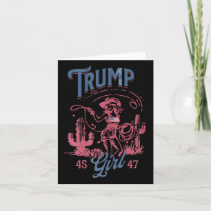 Trump Girl Cowgirl Donald Trump President Funny El Kaart