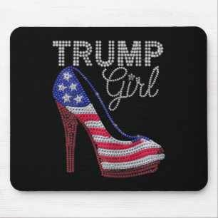 Trump Girl Stilettos High Heel Amerikaanse vlag Bl Muismat