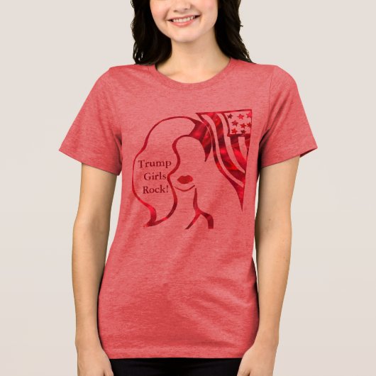 TRUMP GIRLS ROCK! T-Shirt (Voorkant)
