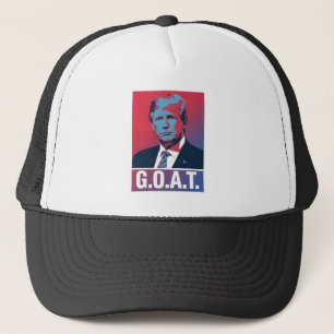 Trump GOAT Election 2024 Republikeinse Vintage Trucker Pet