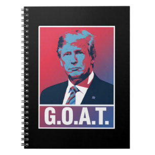 Trump GOAT Verkiezing 2024 Republikeins Vintage Notitieboek