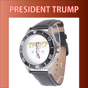 Trump Gold 💖 Presidentiële VS 45 47 Horloge