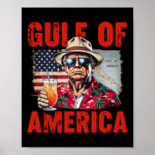 Trump Golf van Amerika Grappige Golf van Mexico VS Poster