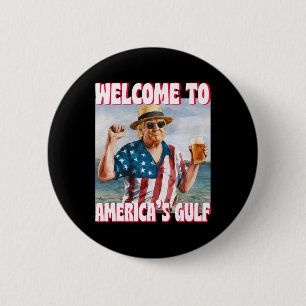 Trump Golf van Amerika Grappige Golf van Mexico VS Ronde Button 5,7 Cm