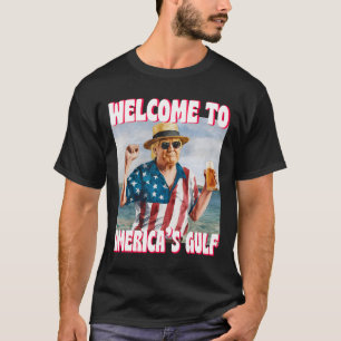 Trump Golf van Amerika Grappige Golf van Mexico VS T-shirt