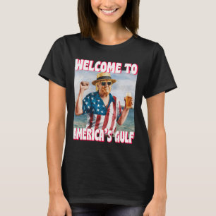 Trump Golf van Amerika Grappige Golf van Mexico VS T-shirt