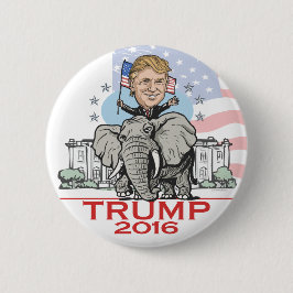 Trump GOP Elephant Tour Ronde Button 5,7 Cm