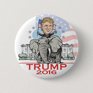 Trump GOP Elephant Tour Ronde Button 5,7 Cm