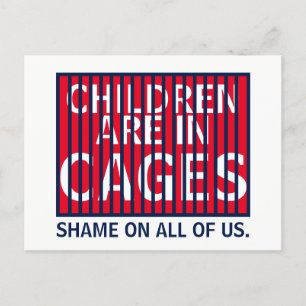 Trump GOP ICE DHS HHS Immigrant Children in Cages Briefkaart