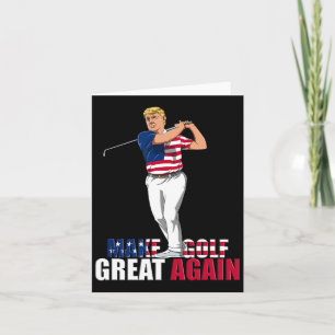 Trump - Grappig golfcadeau Kaart
