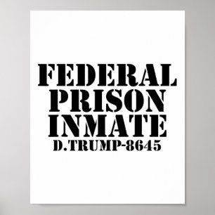 Trump Grappige Halloween Kostuum T Shirt Gevangene Poster