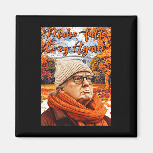 Trump Grappige Herfst, Maak Herfst Weer Cozy Magneet