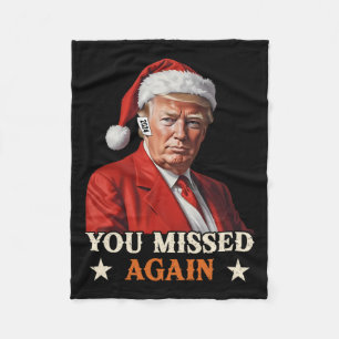 Trump Grappige Kerst die je weer hebt gemist 2024 Fleece Deken