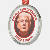 Trump Great Kerstmis Metalen Ornament (Links)