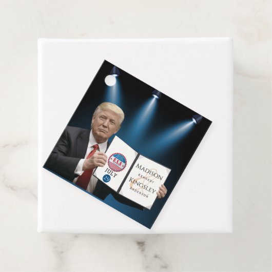 Trump Greatest Amazing Wedding Bedankjes Labels (In situ)