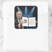 Trump Greatest Amazing Wedding Vierkante Sticker (Tas)