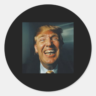 Trump Grillz Ronde Sticker