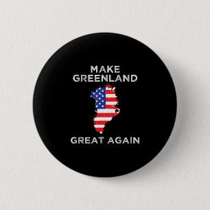 Trump Groenland Maak Groenland Groots Opnieuw Kaar Ronde Button 5,7 Cm