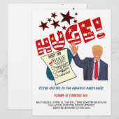 Trump Grootste Feest ooit Vier GROTE Feest Kaart (Voorkant / Achterkant)