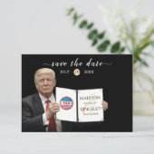 Trump Grootste 💍 Patriottrouwdag Save The Datum Date (Staand voorkant)