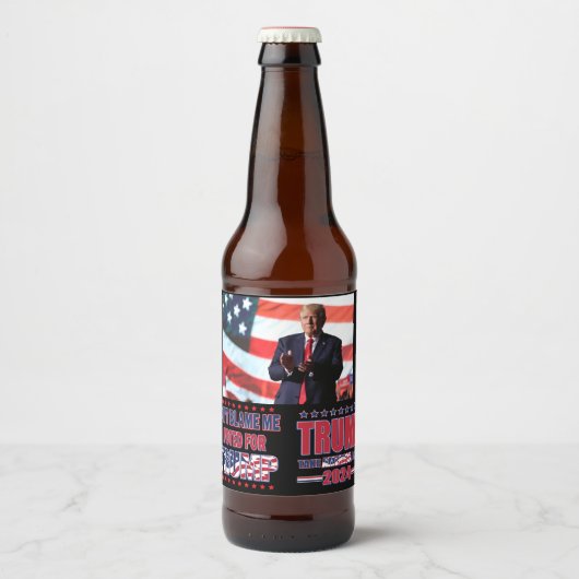 Trump haalt Amerika terug Bier Etiket (Voorkant)