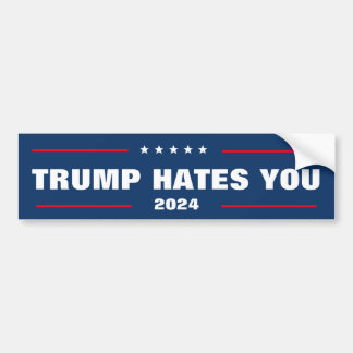 TRUMP HAAT JE BUMPERSTICKER