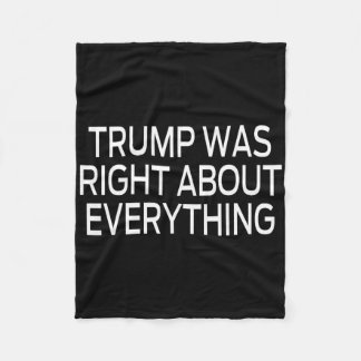 Trump had gelijk over alles _5 fleece deken