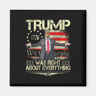 Trump had gelijk over alles Amerikaanse vlag vader Magneet